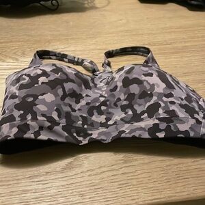Athleta bra in black/gray Camo print.  36DD